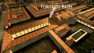 Animation of ancient Roman Fort in Caerleon Wales [upl. by Hajin]