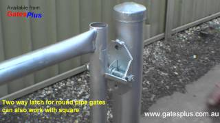 Gate Latch 2 way for round pipe and square [upl. by Mcgannon]