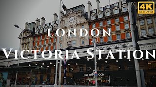 London Victoria Station Walk Through England 4K [upl. by Asserrac987]