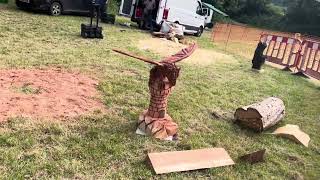 A fabulous range of wooden sculpture at Caerleon festival 2024 [upl. by Isis]