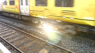 Merseyrail 507 009 making arcs at Birkdale station [upl. by Peugia203]