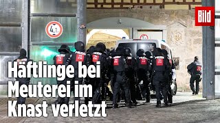 Gefängnismeuterei Polizei stürmt Knast in Thüringen  JVA Untermaßfeld [upl. by Alel]